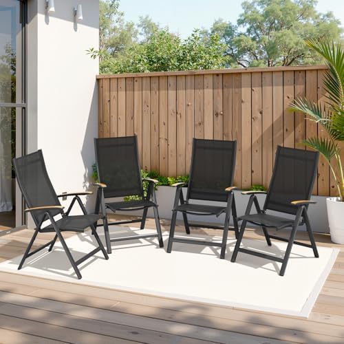 crestlive products folding patio chairs set of 2, view 9