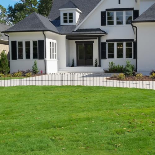 decorative garden fence 17in x 15ft, 15 panels, view 9