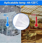 two pieces 8mm twin wall polycarbonate greenhouse panels, side view