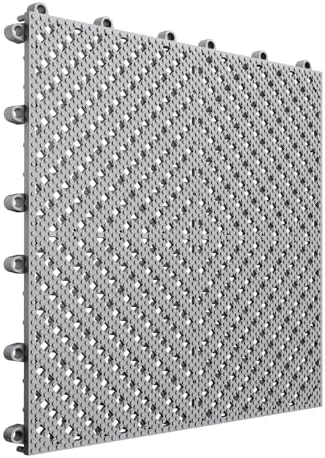 jocoevol 60-pcs interlocking tile, indoor/outdoor drainage interlocking floor on a desk or shelf