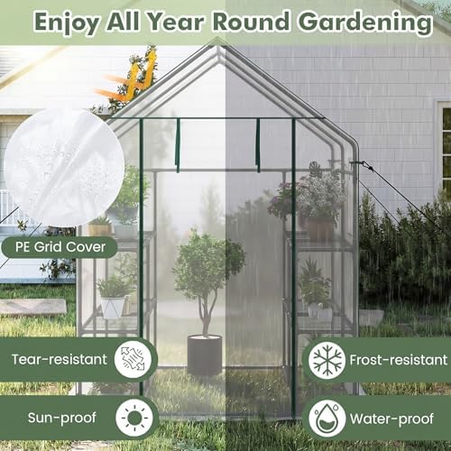 happygrill greenhouses for outdoors, portable greenhouse with pe, package contents