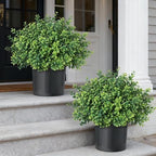 2 sets of artificial boxwood topiary trees for, main product view