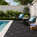 thyoi premium deck tiles, 10 pcs patio flooring shown in use