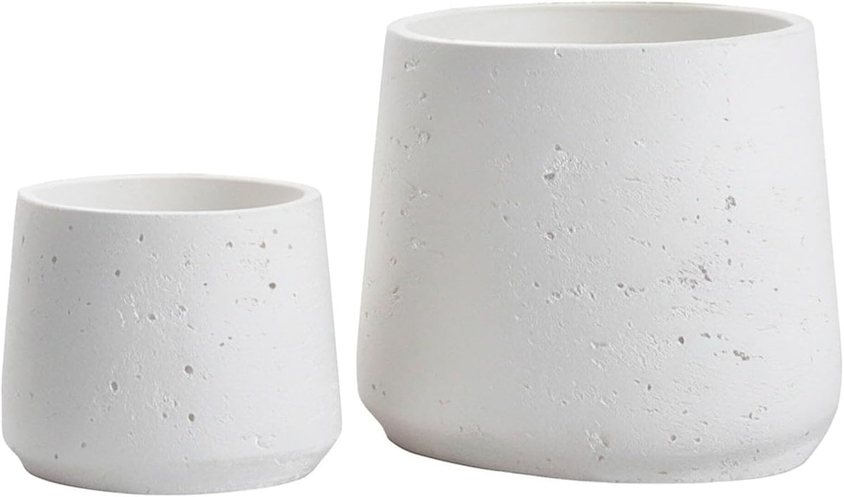 copenhagen copenhagen matt white ceramic plant pot set, main product view