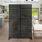 metal privacy screen outdoor freestanding privacy wall panels on a desk or shelf