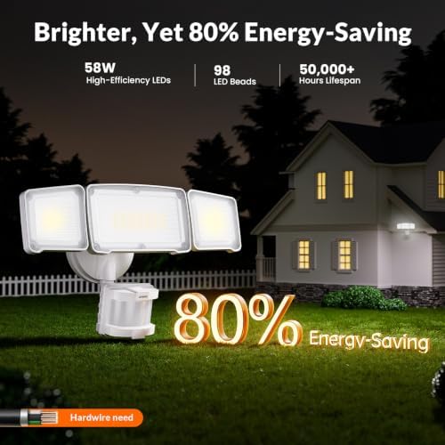 lepower led security light motion sensor outdoor lights, package contents