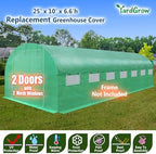 yardgrow greenhouse replacement cover larger walk in outdoor shown in use