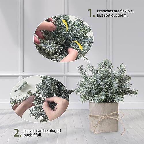 small fake plants in white pulp pot for, package contents