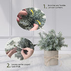 small fake plants in white pulp pot for, package contents