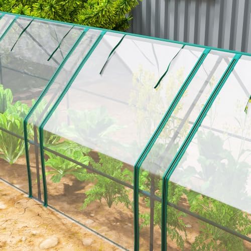 outsunny 12' x 3' x 3' mini greenhouse, view 9