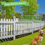 thrivinest animal barrier fence, 26 pack no dig showing dimensions
