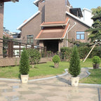 artificial topiary trees 3 foot artificial cedar trees shown in use
