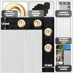colourtree 5' x 10' white fence screen privacy, close-up detail