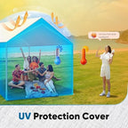 quictent 10x20 ft carport replacement tarp canopy top, close-up detail