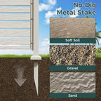 3 panels outdoor air conditioner fence, 48" w shown in use