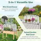 happygrill portable mini greenhouse with roll-up zipper door, close-up detail