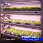barrina t5 grow lights, full spectrum, 4ft 160w shown in use