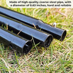 72 inch garden stake netting support, black heavy, package contents
