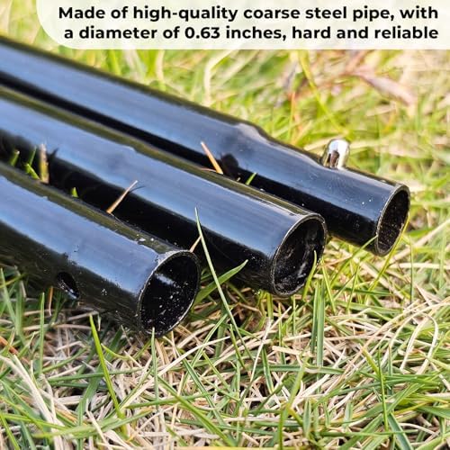 72 inch garden stake netting support, black heavy, package contents