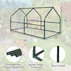 u'artlines portable mini greenhouse small green house 47x24x24, front angle view
