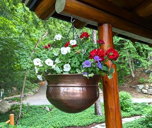 h potter hanging planter - antique copper finish, package contents