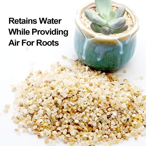 TOYPOPOR Coarse Silica Sand 2.2lb for Bonsai Cacti Succulent and Carnivorous Plant Mix