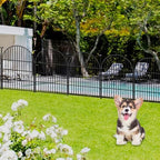 12 panels dog fence outdoor for yard, 40in on a desk or shelf