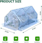 solayis mini greenhouse kit, 47.2" l x 23.6" shown in use