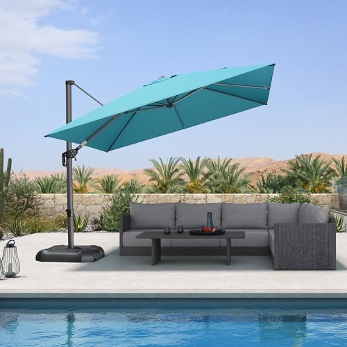 purple leaf patio umbrella outdoor 10' x 10' shown in use