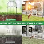 gotgelif 25 panels decorative arched garden fence, 17''x27, package contents