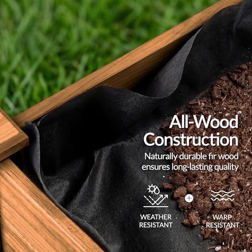 best choice products raised herb garden bed planter on a desk or shelf