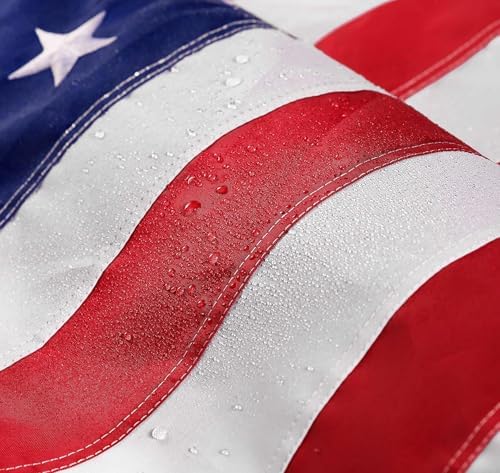 american flag 6x10 ft: long lasting and heavy shown in use