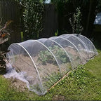 agfabric garden netting 10'x30' insect pest barrier bird showing dimensions