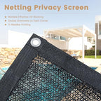 vicllax 70% black garden shade cloth sun shade showing dimensions