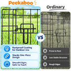 peekaboo dogplaypen 24 in-8 panel metal rustproof pet, side view