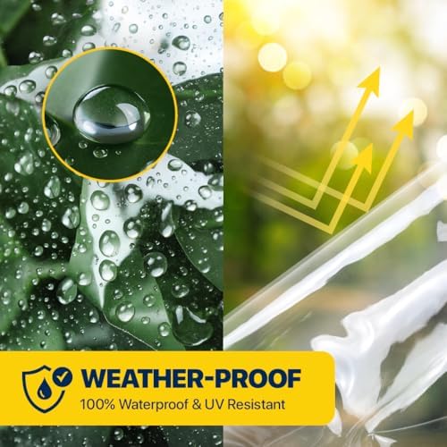 seal skin covers waterproof clear tarp 12x16 ft, close-up detail