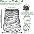 9.13"×9.13" chicken wire cloche plant covers garden netting shown in use