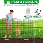 no dig garden fence panels, dog fence outdoor, side view