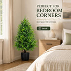 thkful 2 pack artificial boxwood topiary trees with showing dimensions