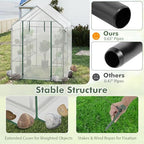 happygrill greenhouses for outdoors, portable greenhouse with pe on a desk or shelf