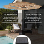 best choice products 10ft 3-tier solar patio market showing dimensions