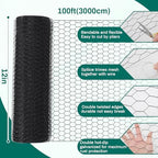 glikceil 12 in x 300 ft chicken wire shown in use