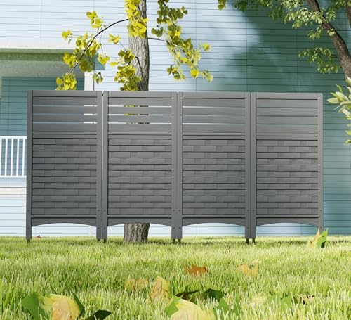 zzm gray privacy fence panels outdoor decorative air, package contents