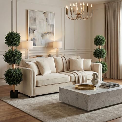 pure garden set of 2 artificial trees, package contents