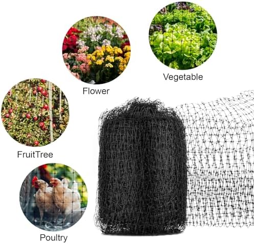 nonmon bird netting deer fence netting 2 pack, side view