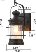ylong-zs black farmhouse wall sconce, rustic lantern wall, package contents