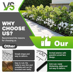garden fence 24.5 in x 20.58 ft, 19-pack, front angle view