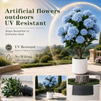 3ft artificial hydrangea tree outdoor | uv resistant, package contents