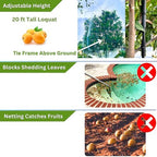 fiberx large fruit tree netting frame kit, 50x50, package contents