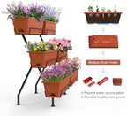 vertical garden planter 3 tier vertical raised garden showing dimensions